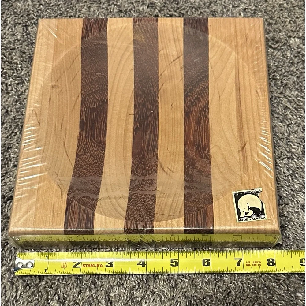 The Great Alaska Company ULU Genuine Hardwood Chopping Bowl Cutting Board